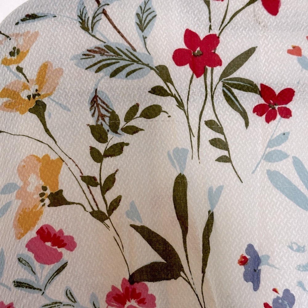 Love Stitch white Floral Flowy dress garden party summer picnic - Picture 7 of 8